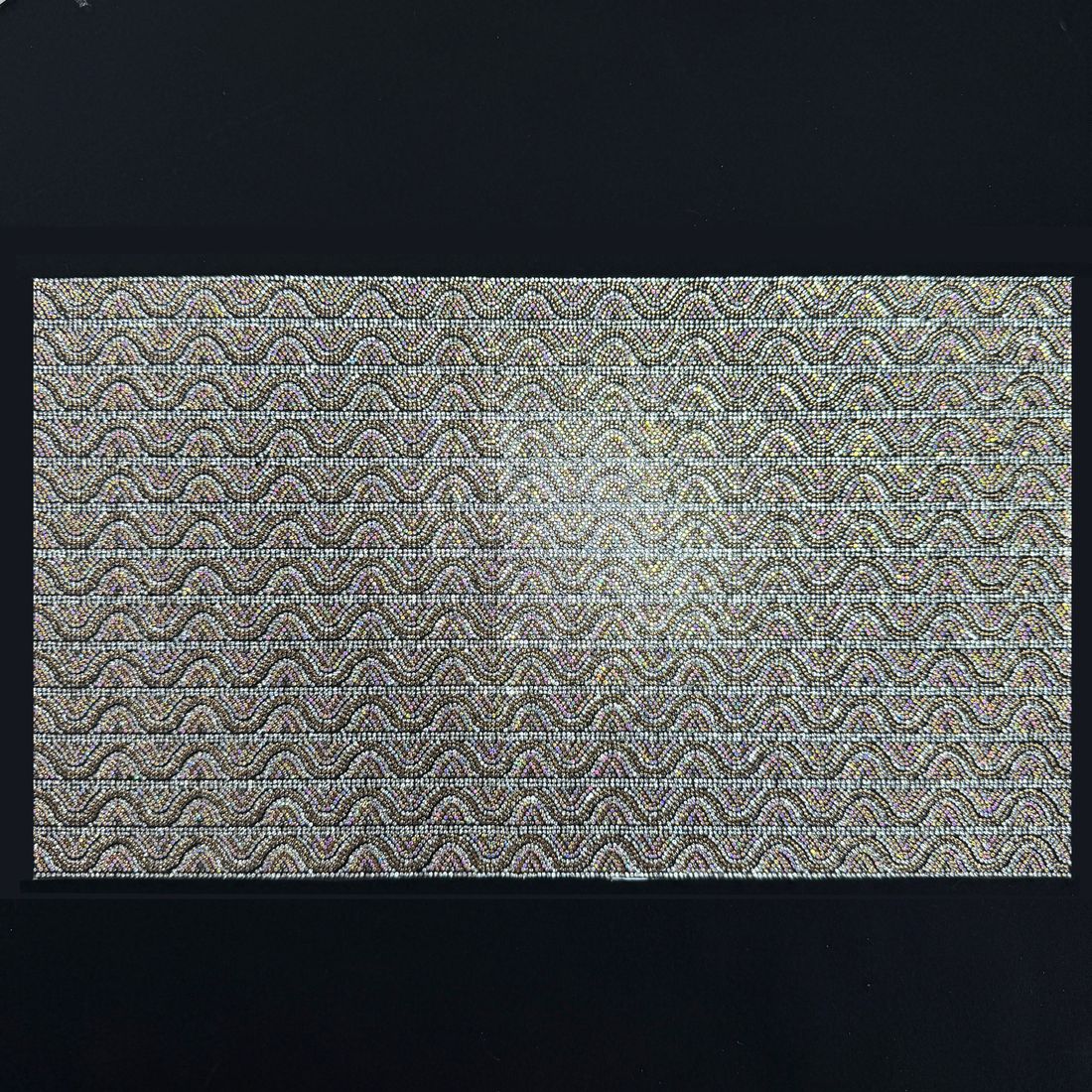Triple-stack rhinestone crystal mesh · 钻+钻+钻三套胶网整张