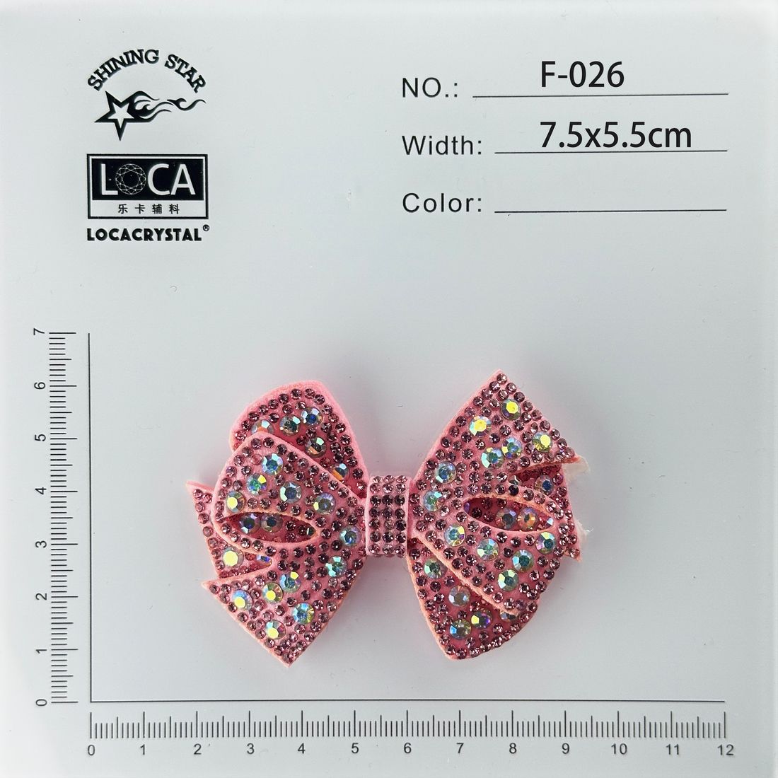 Pink rhinestone daisy diamond flower motif for bridal and evening footwear