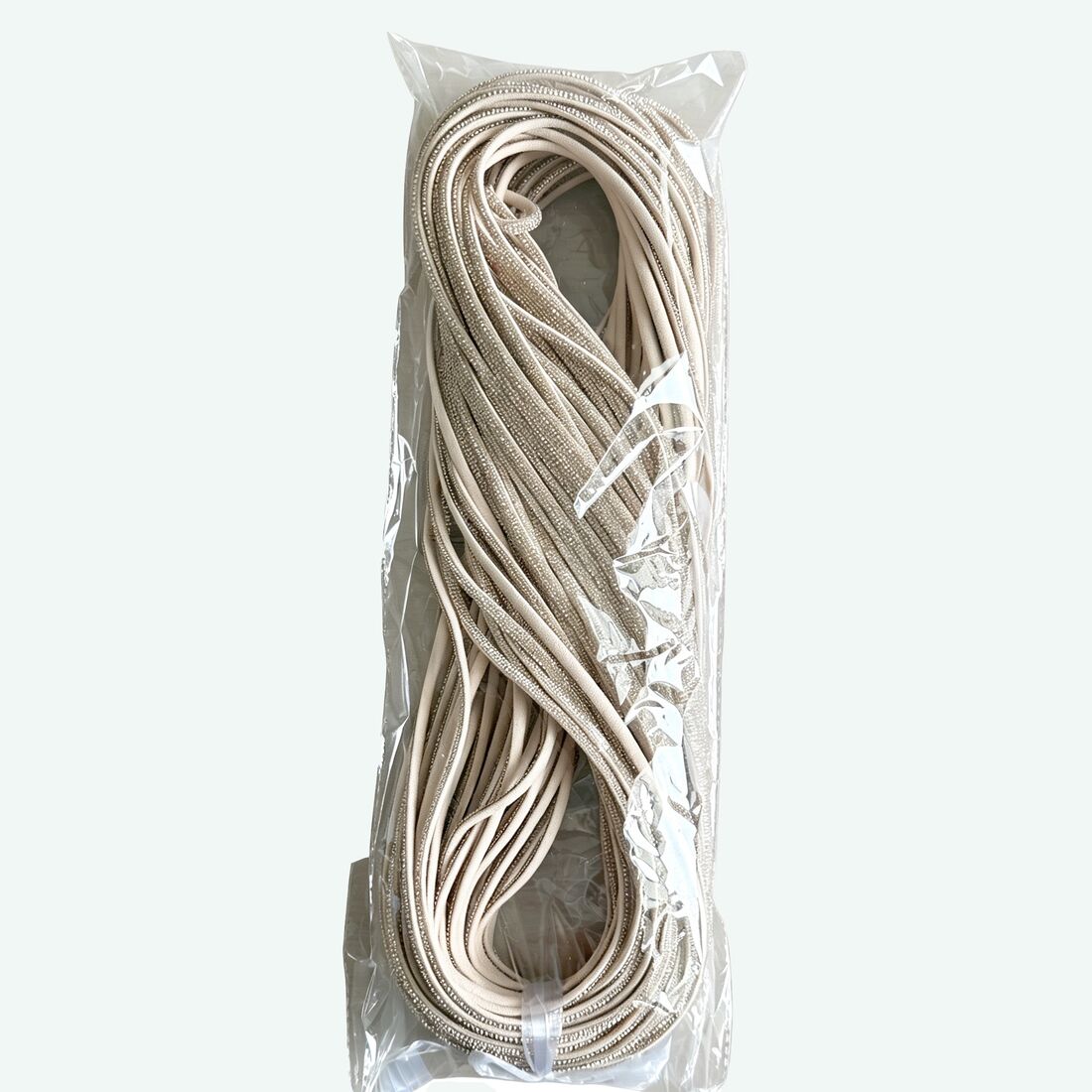 LOCACRYSTAL Diamond Rope finished and bagged — fabric-backed rhinestone trim