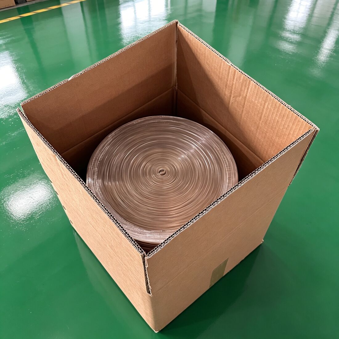 PVC Strip spool packed inside carton ready for export