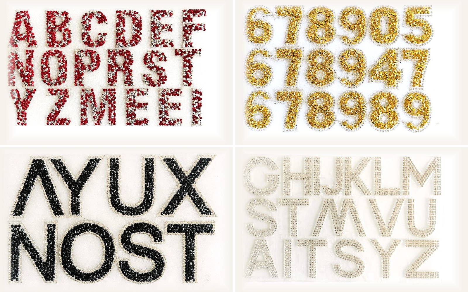 Rhinestone Patch collection · assorted LOCACRYSTAL styles