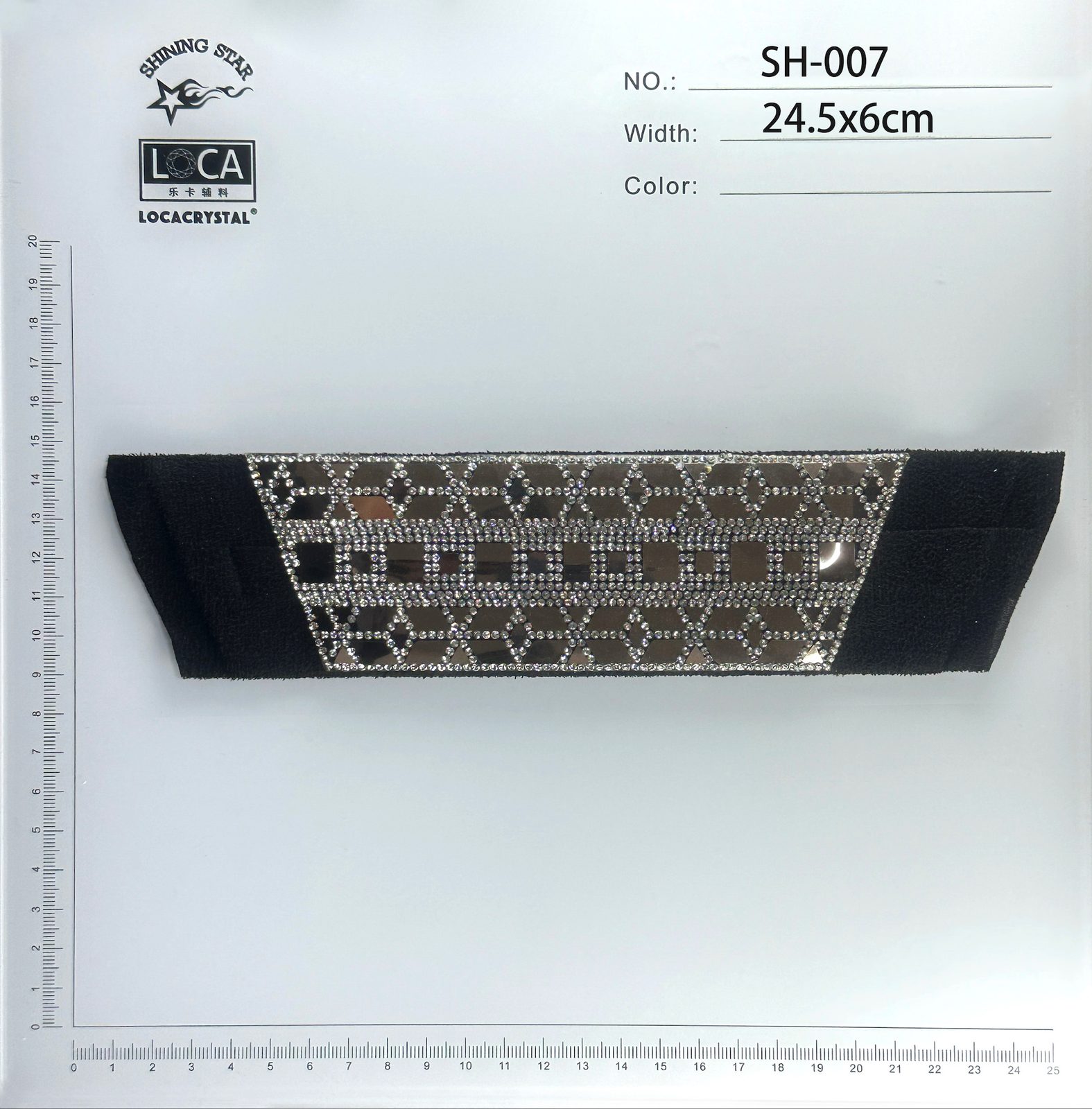 Shoe Patch rhinestone motif · LOCACRYSTAL